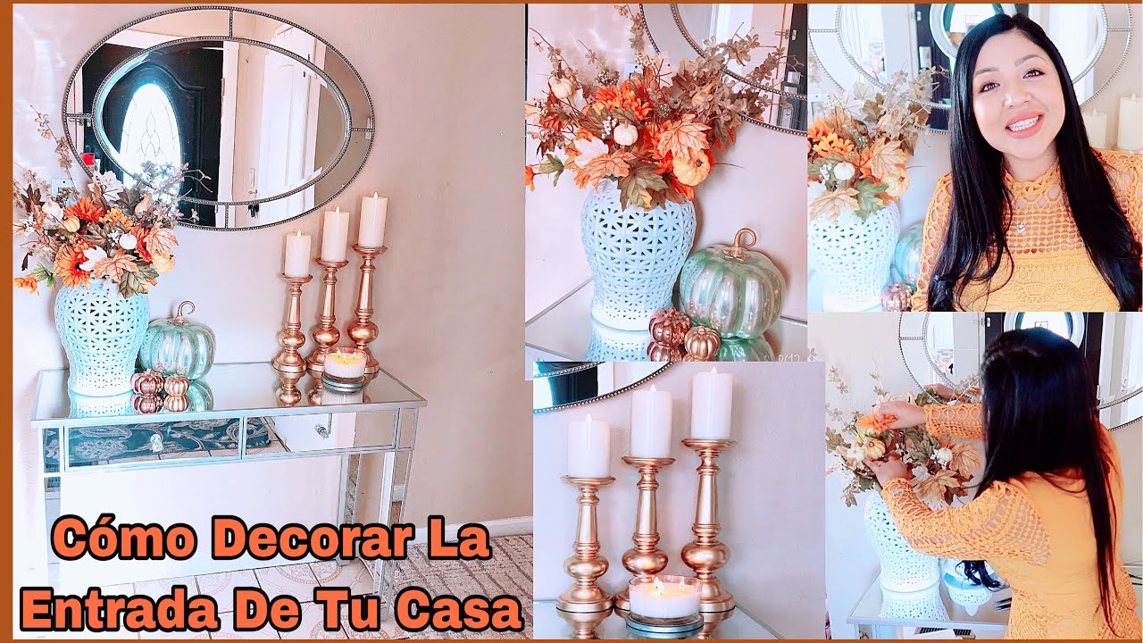 Cómo Decorar La Entrada De Tu Casa O Recibidor En Otoño 2019/ Sin Gastar Dinero