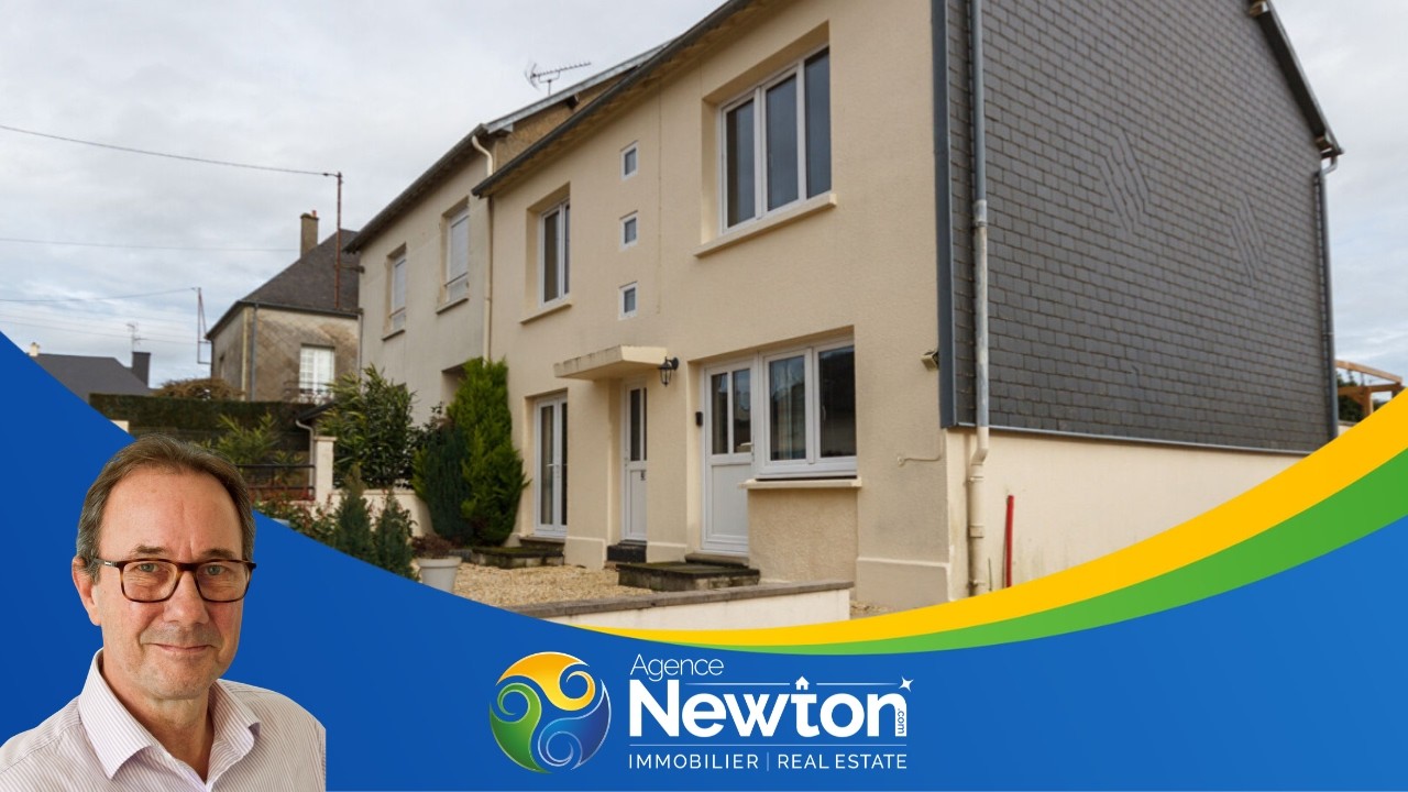 Charming 3 Bedroom Town House in Sourdeval, Walk to Shops, Garage & Garden
