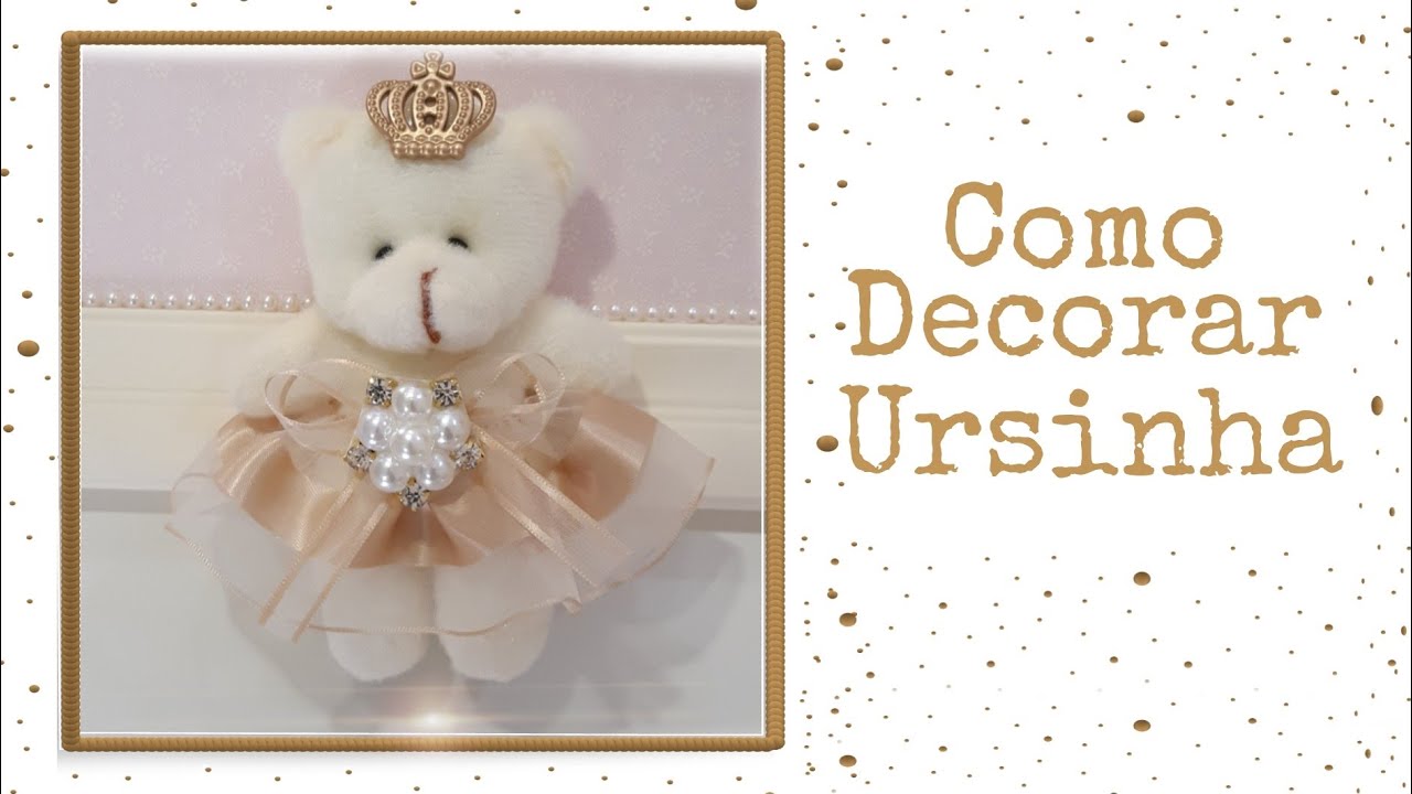 Ursinha de Pelúcia | Como decorar #ursinha #bebe #quadro