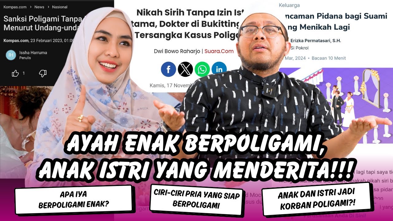 APAKAH ADA POLIGAMI YANG BISA MEMBUAT ANAK ISTRI BAHAGIA?!! | USTADZ BENDRI JAISYURRAHMAN 