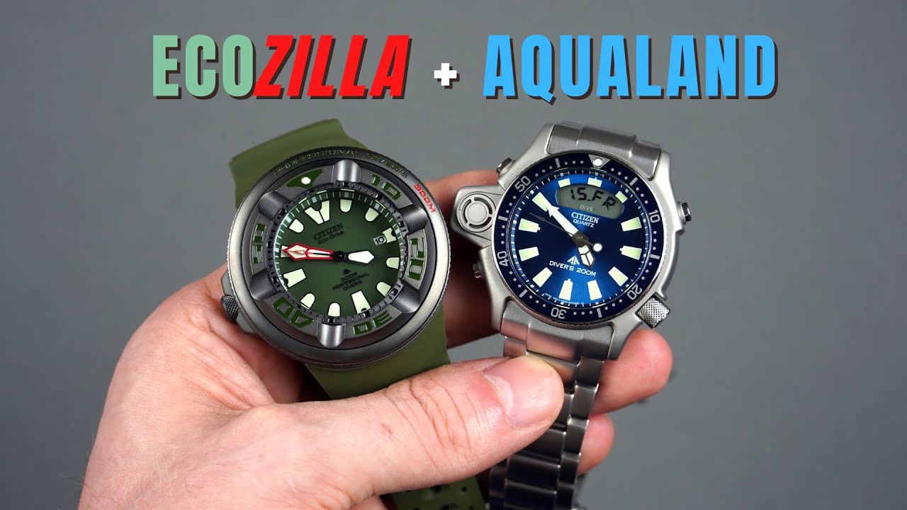 Double Review: Citizen Promaster EcoZilla and Aqualand | BJ8057-17X and JP-2000-67L
