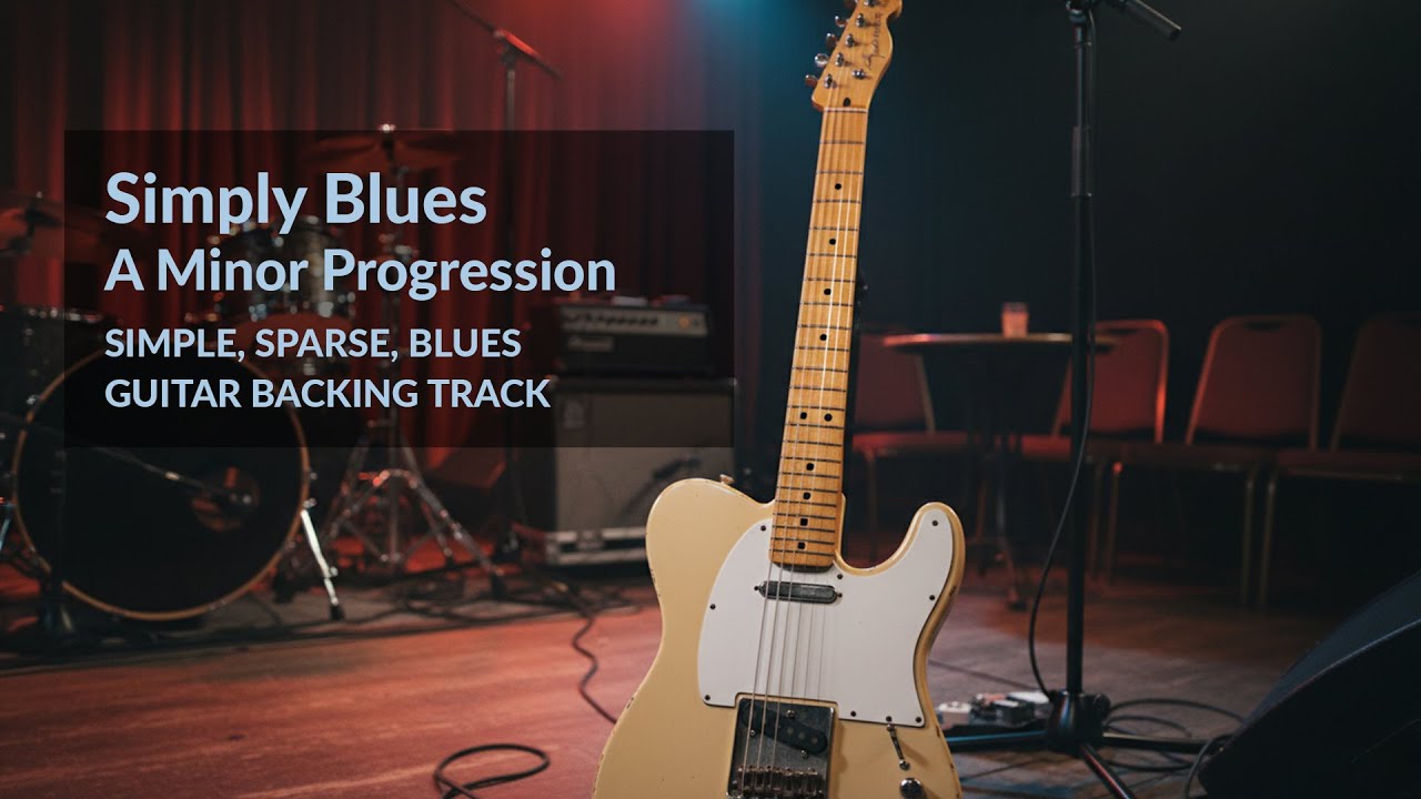 A minor - Simply Blues (Blues Guitar Backing Track)