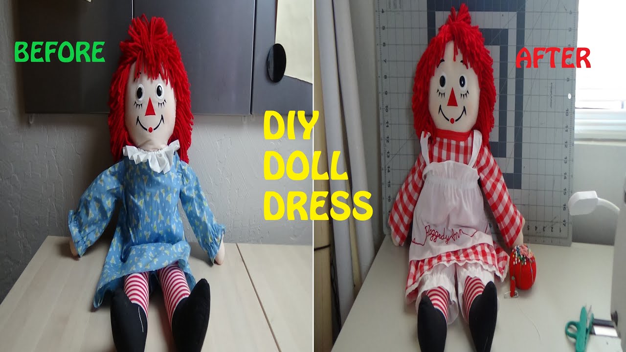 Making a New Dress for my Haunted Raggedy Ann Doll!