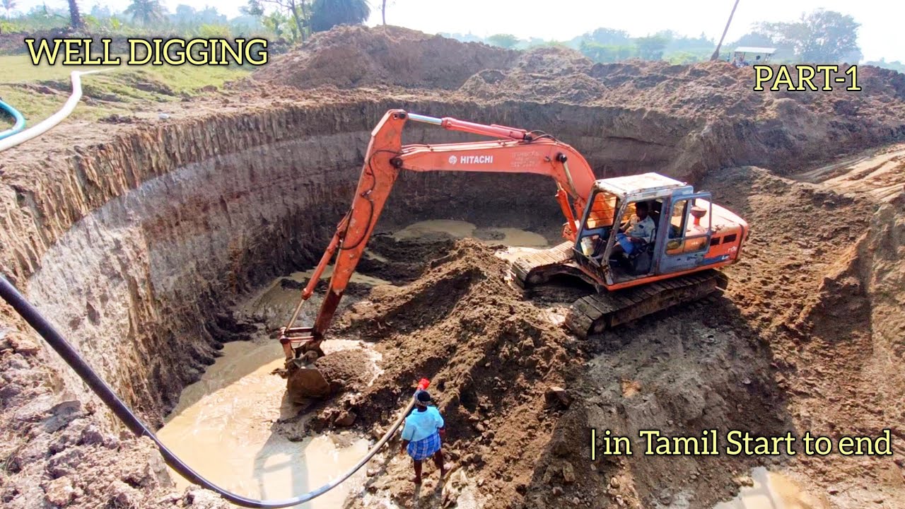 ||புதிய கிணறு தோண்டுதல்||New well digging video in tamil