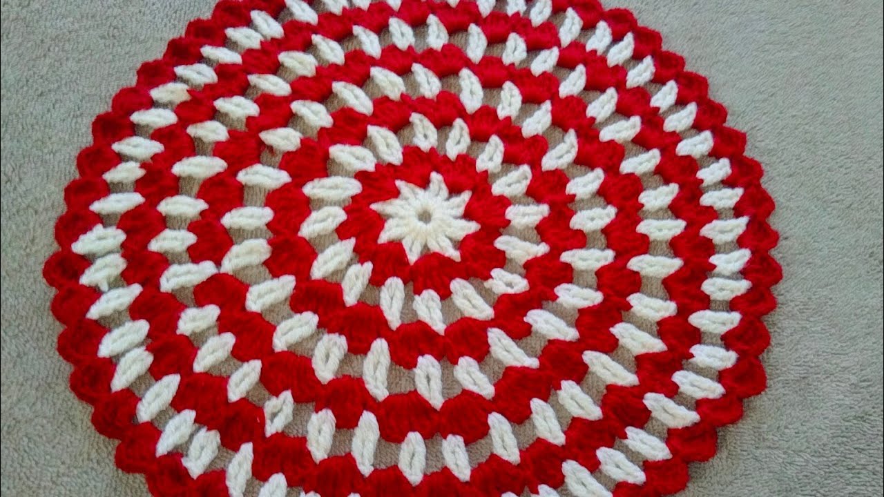 Crochet Thalposh, crosia Thalposh design, Woolen rumal,#385 by|Santosh All Art|