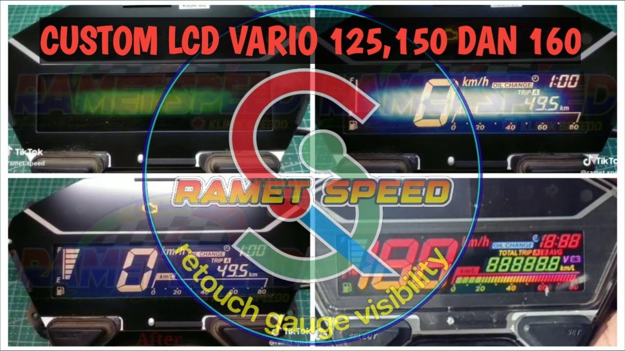 NEKAT !! SPEEDOMETER MOTOR HONDA VARIO 160 BARU 3 HARI TURUN DEALER LANGSUNG CUSTOM