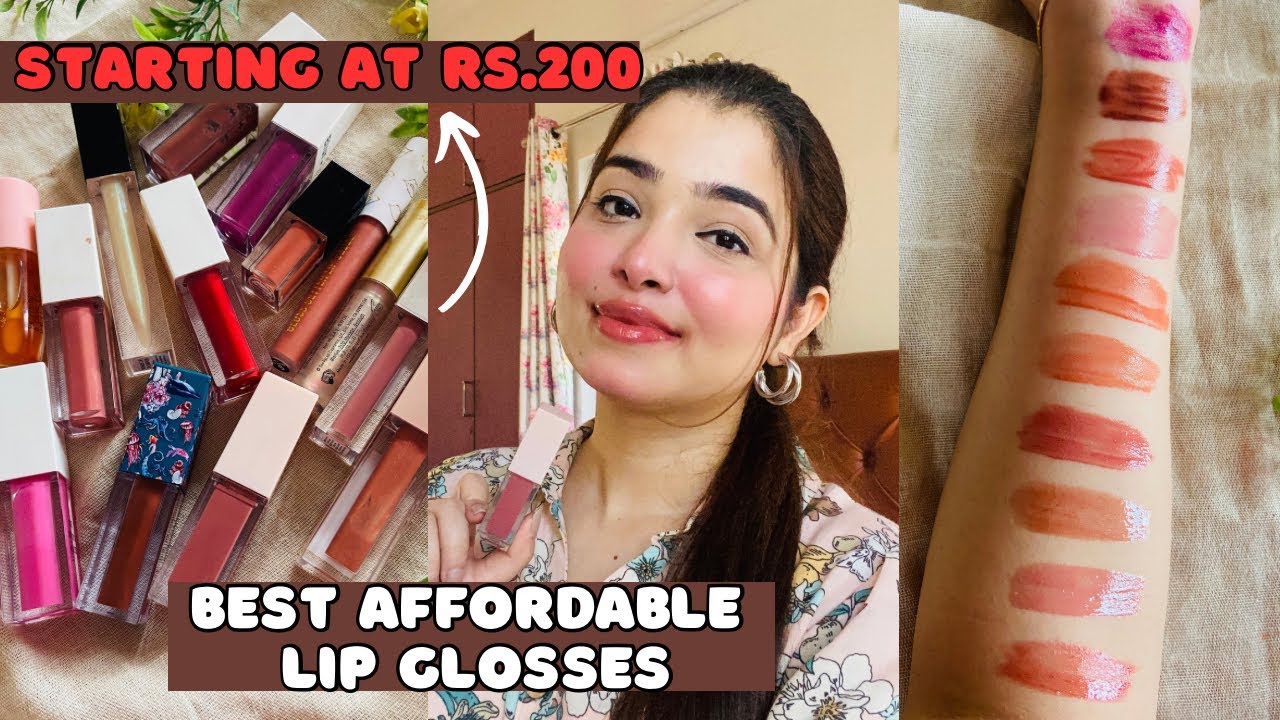 10 BEST AFFORDABLE LIP GLOSSES 2023 Starting At Rs.200|Clear,Plumping ,Pinks,Peachy,Nude Lip Glosses