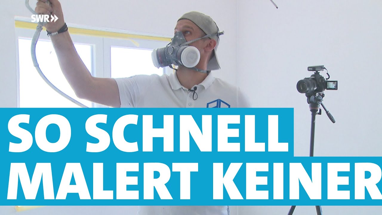 So schnell malert keiner: Pf&auml;lzer gibt Profi-Tipps auf eigenem Youtube-Kanal