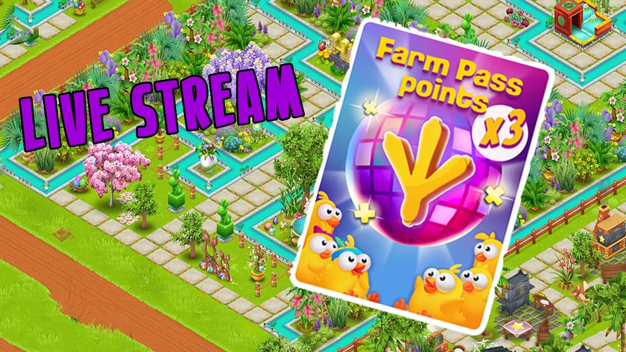 Hay Day LIVE-Triple Farm Points on ALL Baby Farms and some Farm Maintenance!!