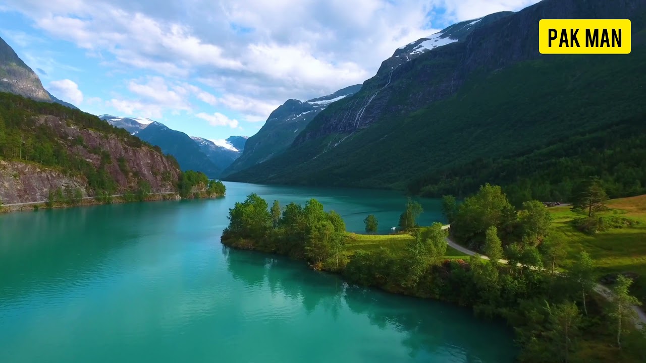 Relaxing video in 4k quality | relax your mind | lush green mountains with river. #relaxing #nature