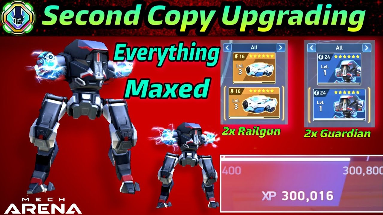 Mech Arena 😱 making Second Copy of GUARDIAN + RAILGUN
