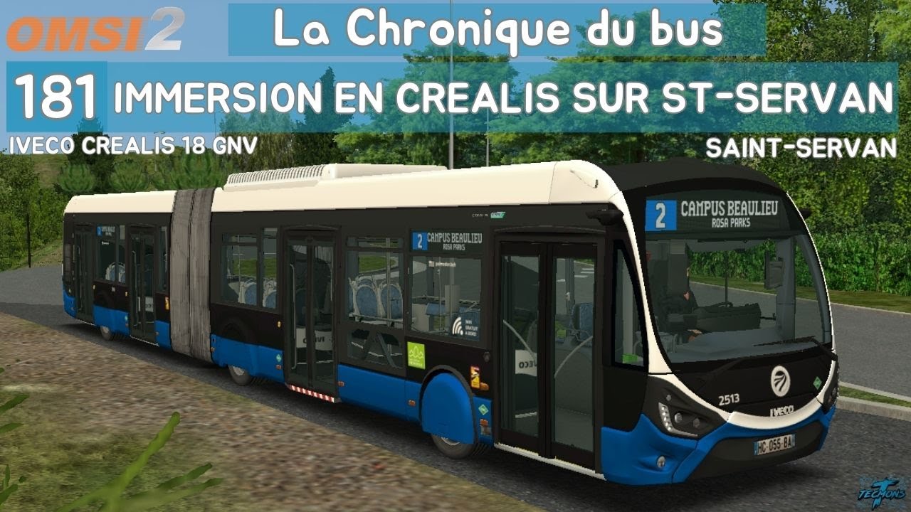 181: Immersion en Crealis sur Saint-Servan | La Chronique du Bus | OMSI 2