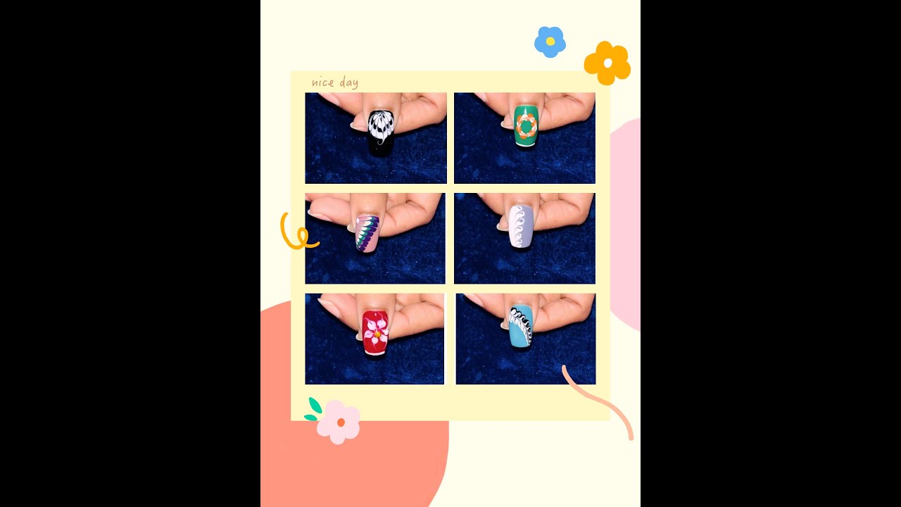 Easy regular nail art design at home 💅🏻 with safety pin 🧷 help #trending #nailartheaven