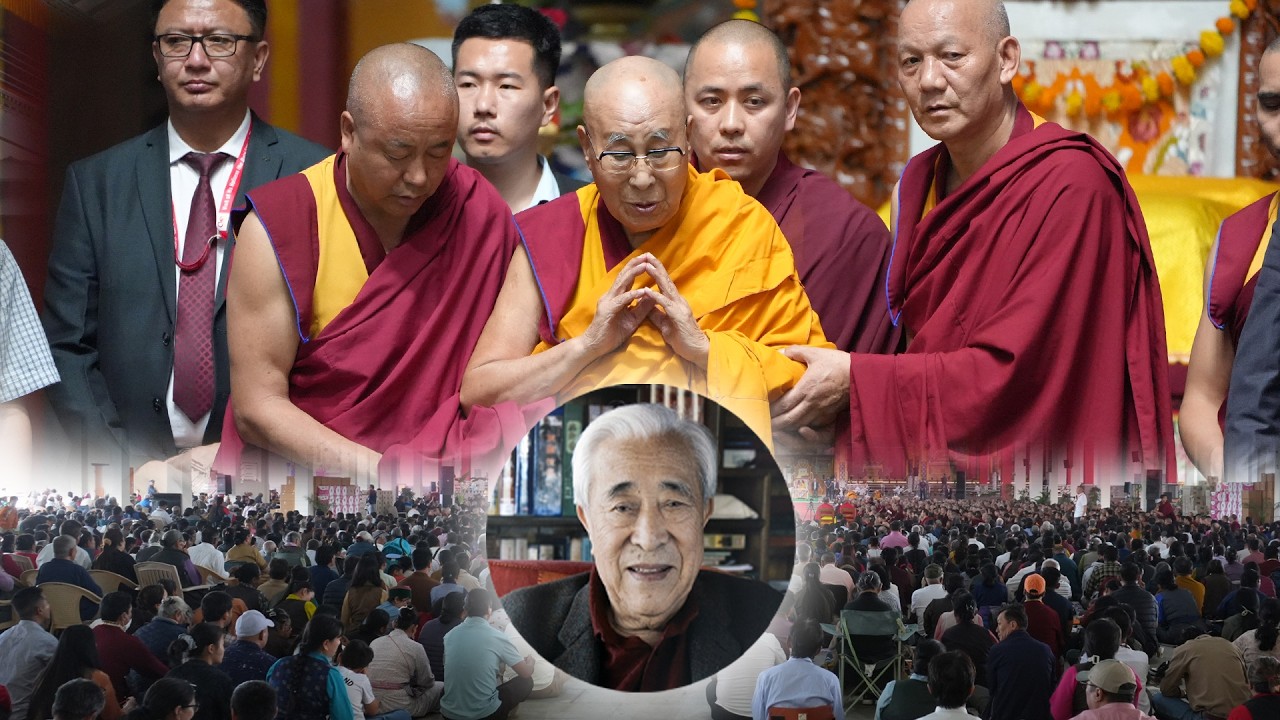 HHDL Presides Over Gathering of Thousands in Mundgod for Gyalo Thondup Memorial Prayer