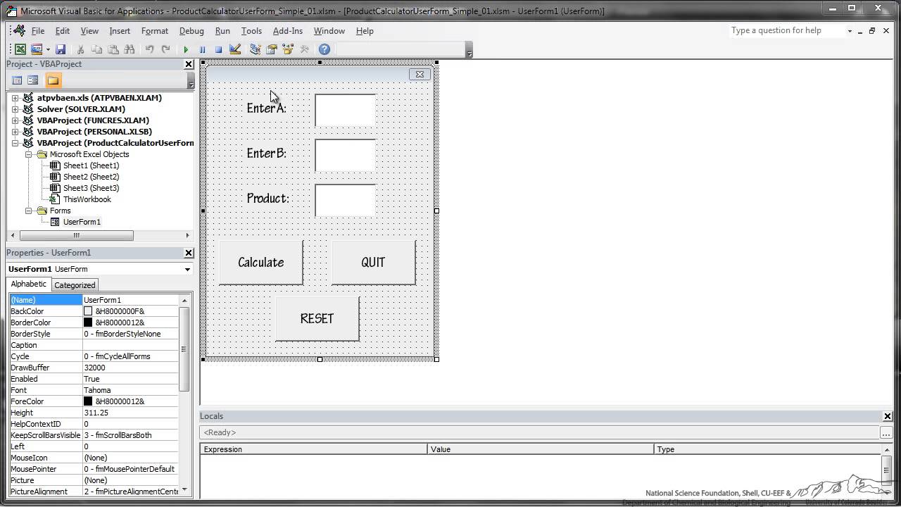 User Forms 3: Calculations