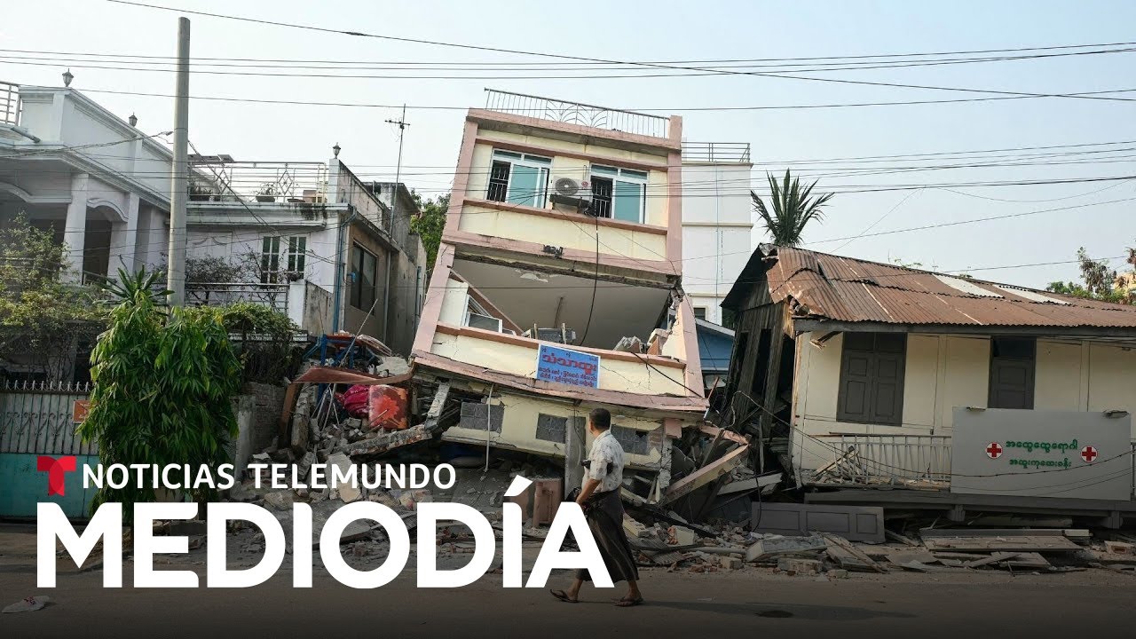Siguen las r&eacute;plicas del sismo en Myanmar y rebeldes se enfrentan por la ayuda | Noticias Telemundo