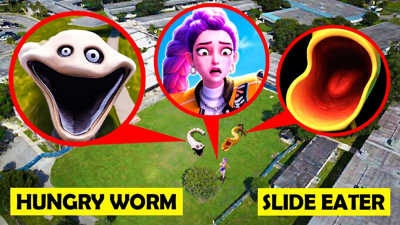 MY DRONE FILMED HUNGRY WORM ESCAPING From SANDWORM Vs SLIDE MONSTER in REAL LIFE!! (Rumi Warning)