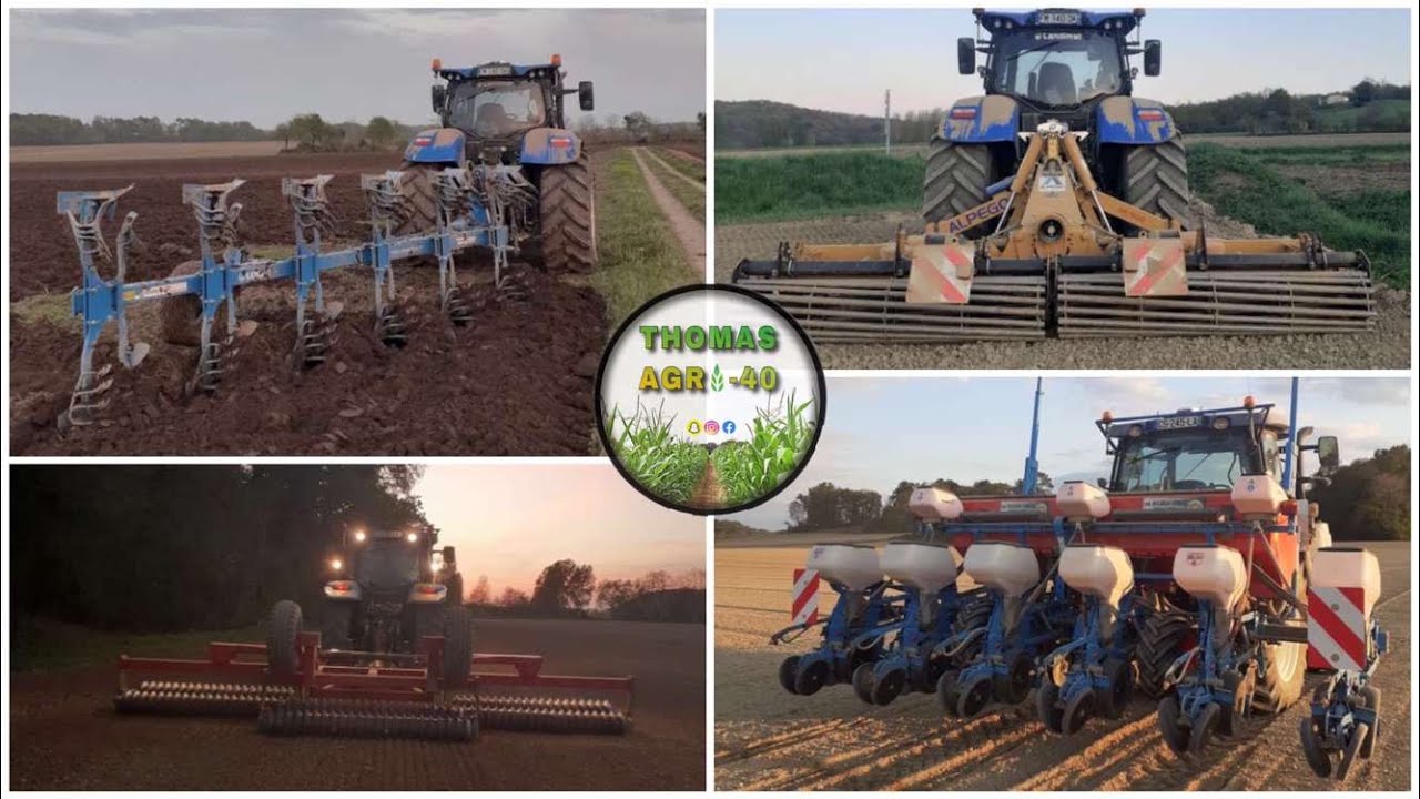 🇫🇷 SEMIS DE MAÏS 2021 | De la PREPARATION des TERRES au SEMIS🌽 | 100% NEW HOLLAND