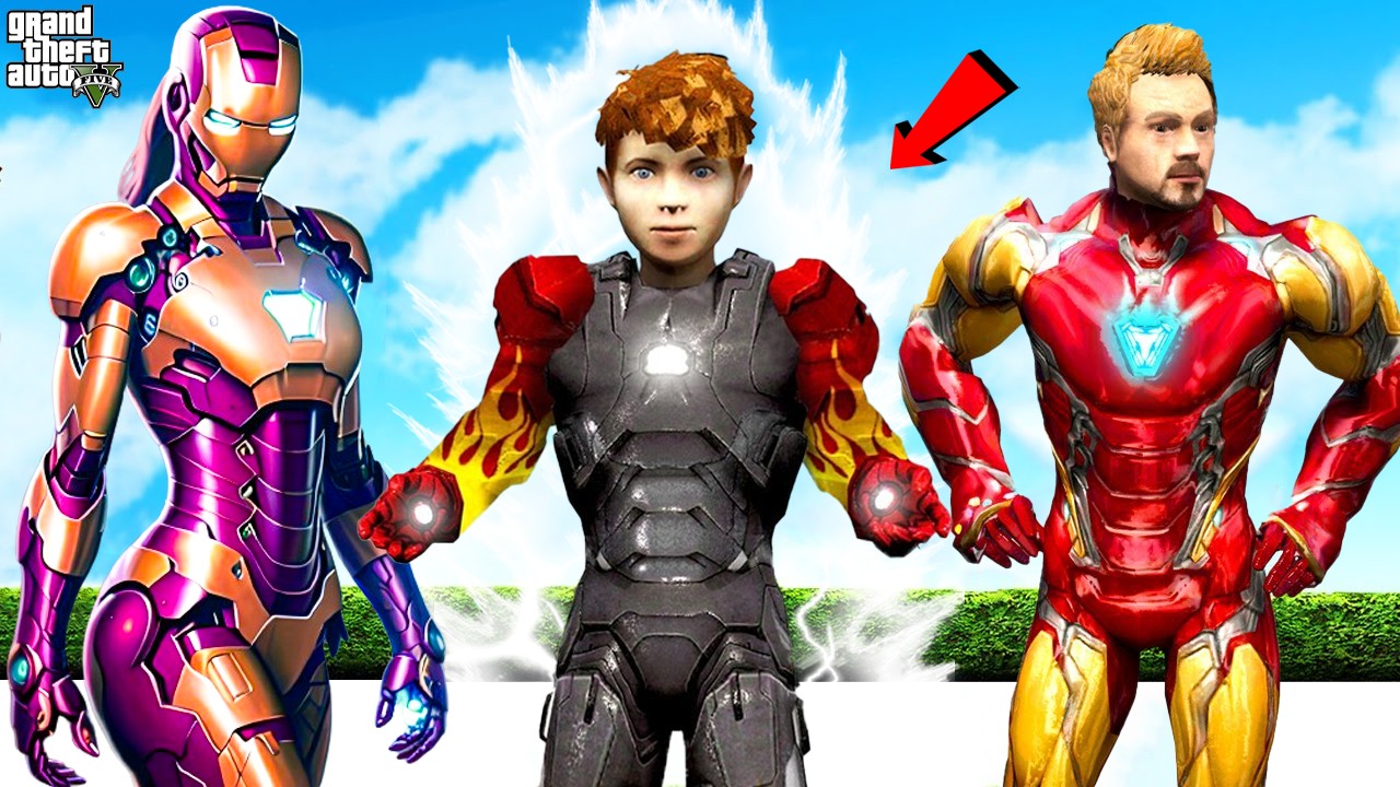 FRANKLIN Adopted By IRONMAN FAMILY In GTA 5!