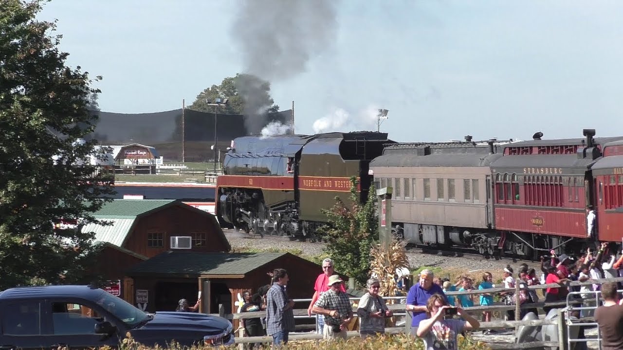 Riding Behind Norfolk & Western Class J Northern 611 On The Strasburg Railroad (9/27/19)