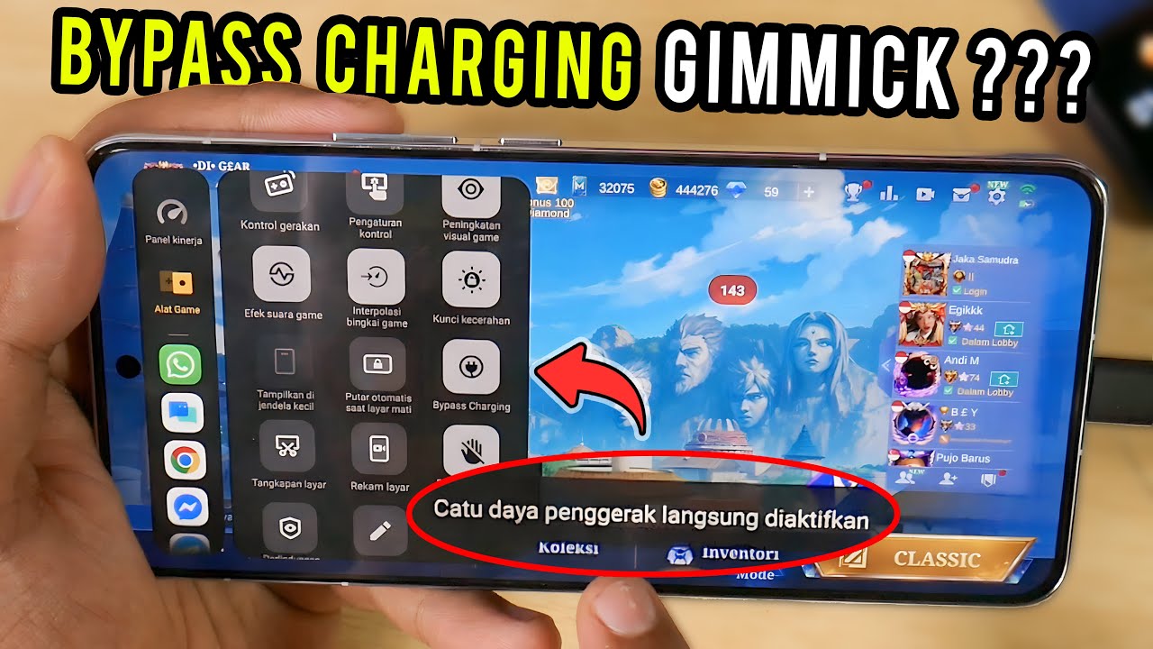 IQOO 13 Test Bypass Charging Main Game Mobile Legends Makin Panas & Fitur Gimmick ?