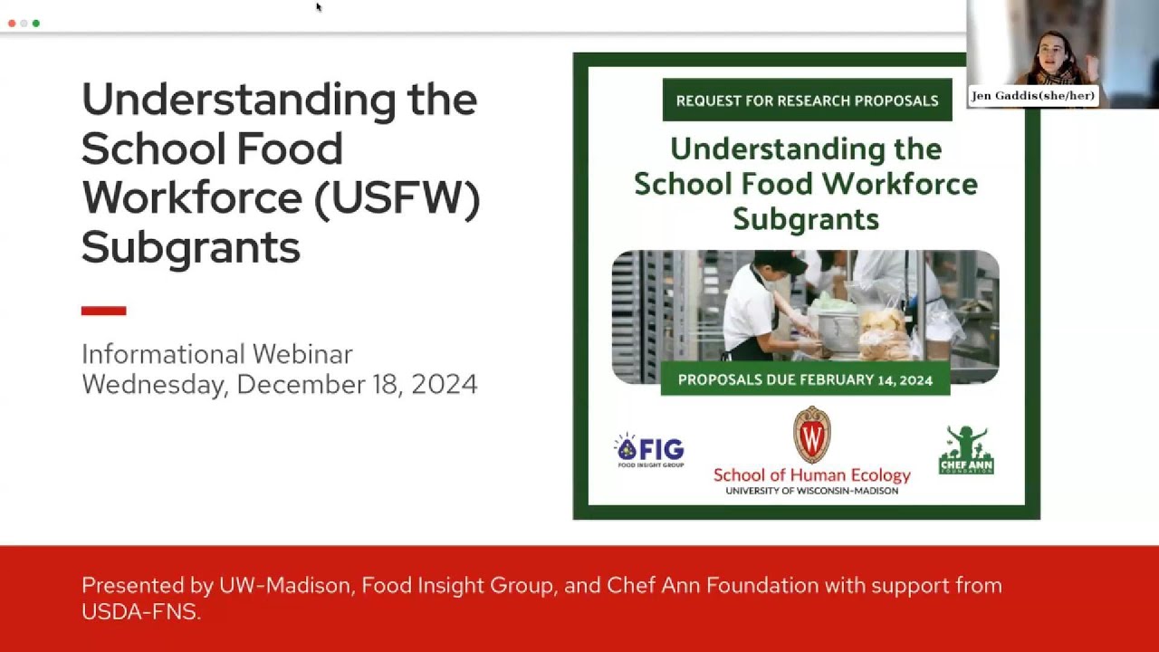 Understanding the School Food Workforce RFP Informational Webinar
