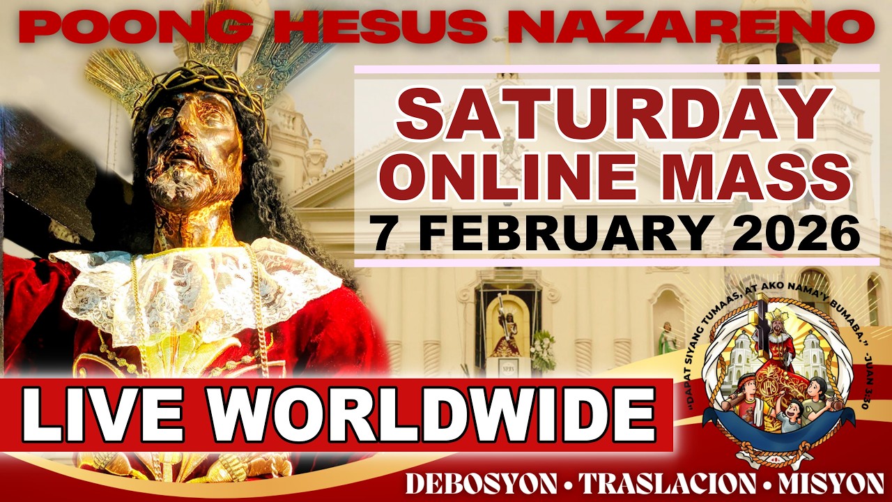 Quiapo Church Filipino Live Mass Today • 7 February 2026 • SATURDAY