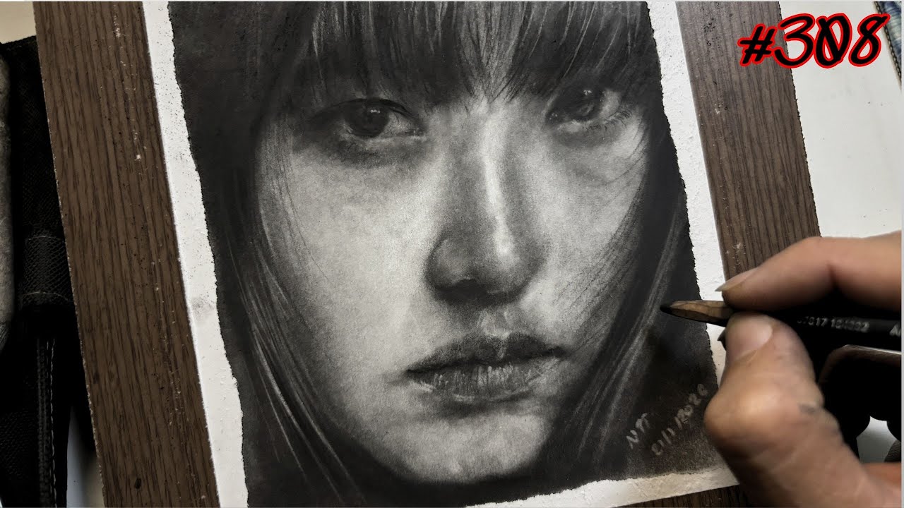 Charcoal #308: ASMR DRAWING & RELAX