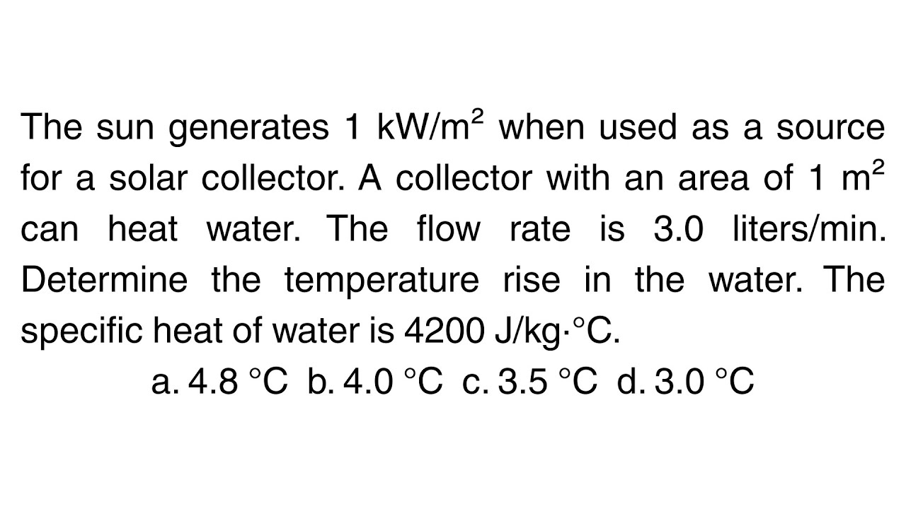Solar Collector Problem Explained | Temperature Rise Calculation (Engineering Thermodynamics)