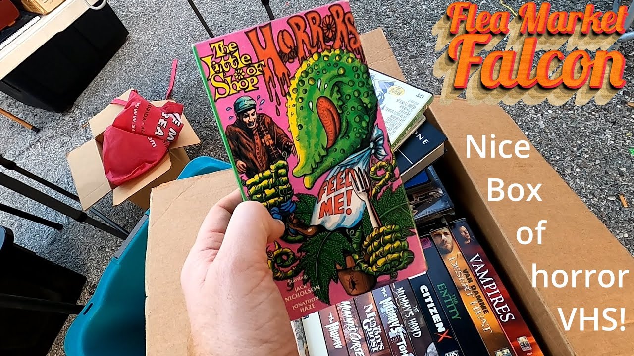 Horror VHS + DVD hunting at the Flea Market