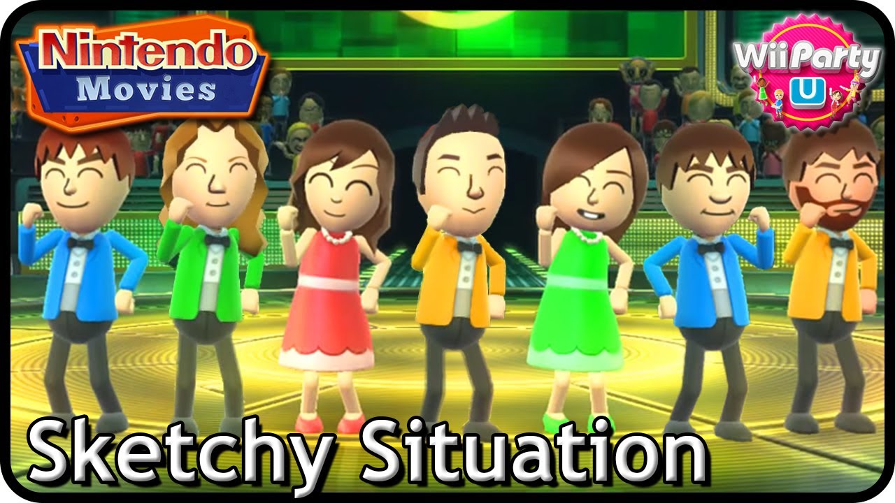 Wii Party U - Sketchy Situation (7 Players: Maurits, Thessy, Danique, Bryan, Rik, Myrte, Leon)