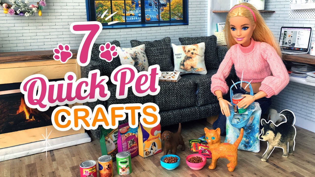 7 Quick Miniature Pet Crafts for Your Dollhouse – Printables Included!