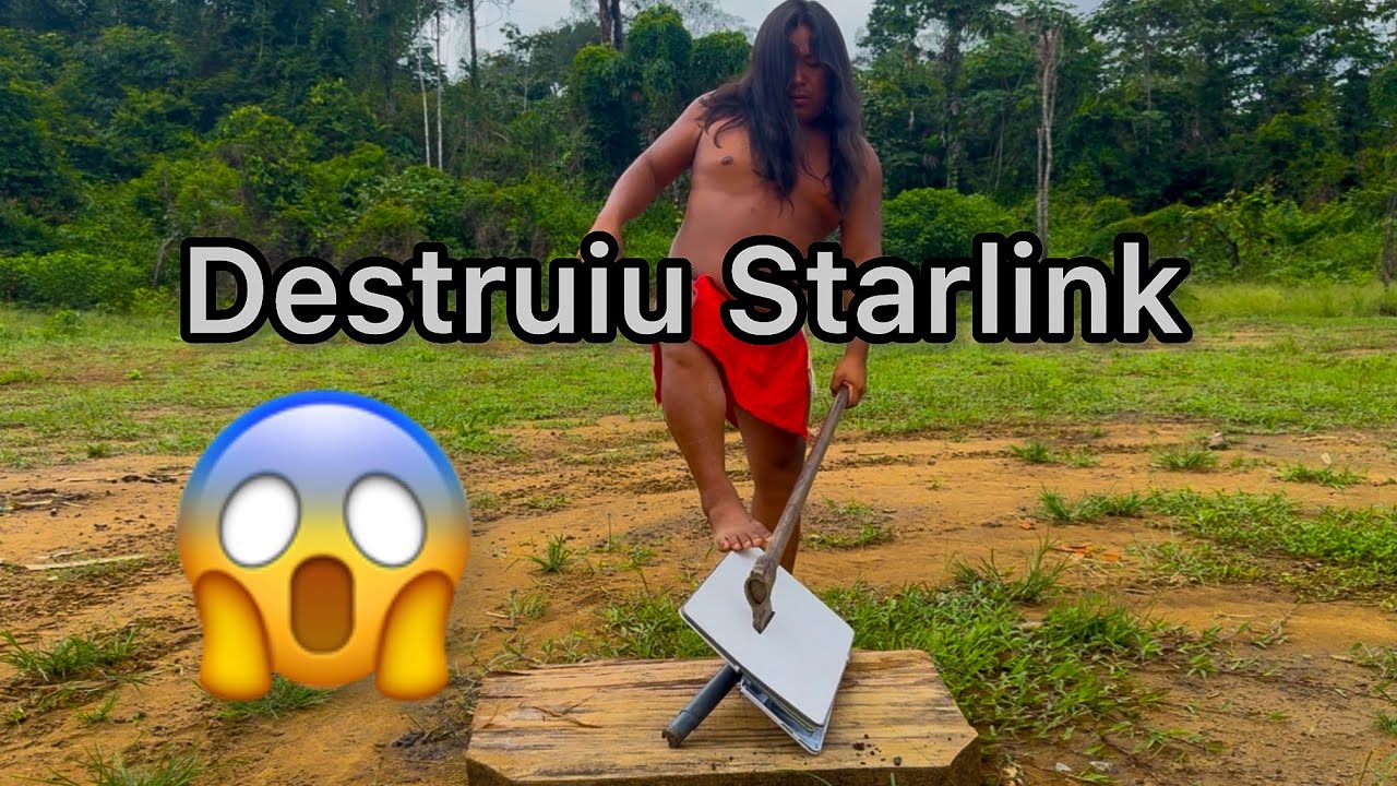 Daldeia recebendo novo starlink na sua aldeia, vejam 😱😱