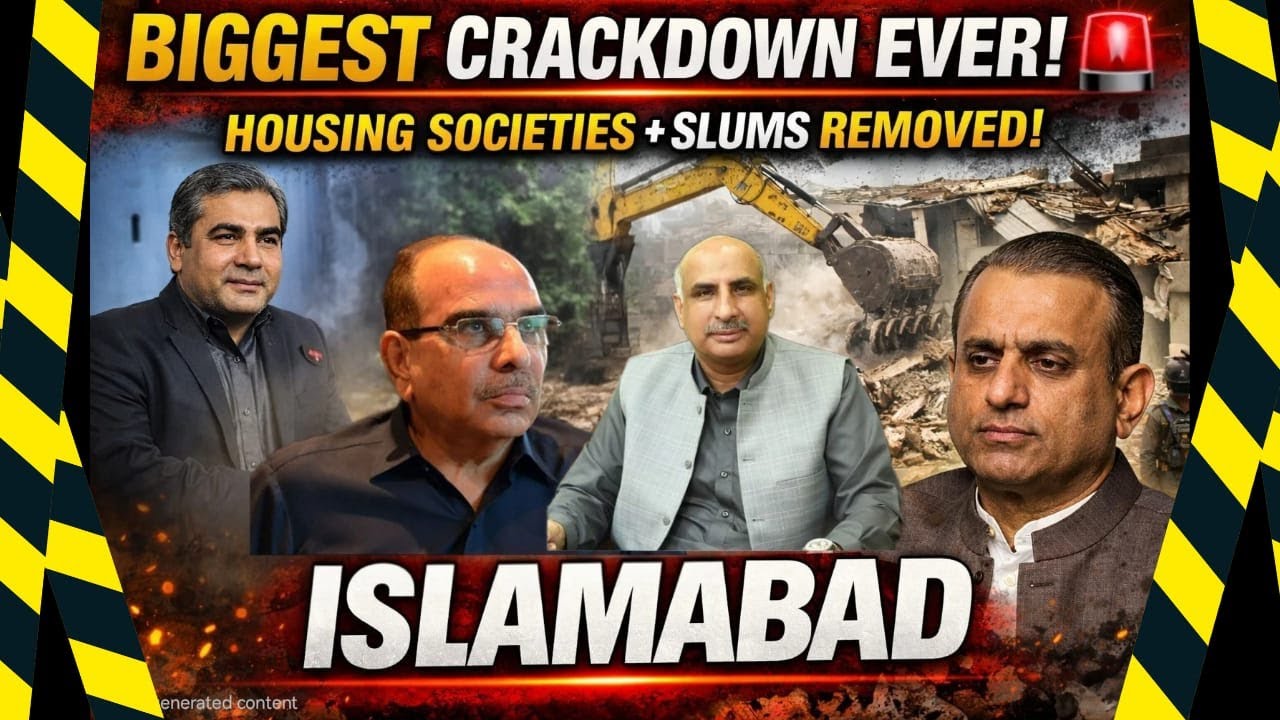 BIGGEST CRACKDOWN EVER 🚨 | Housing Societies + Slums REMOVED | Islamabad | Real Ustad