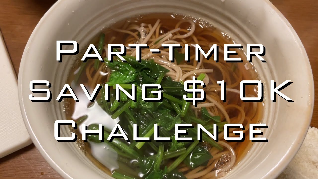Making Cheap Japanese Noodle soba!【Part Timer Saving $10,000 in a Year Challenge】1st Dec