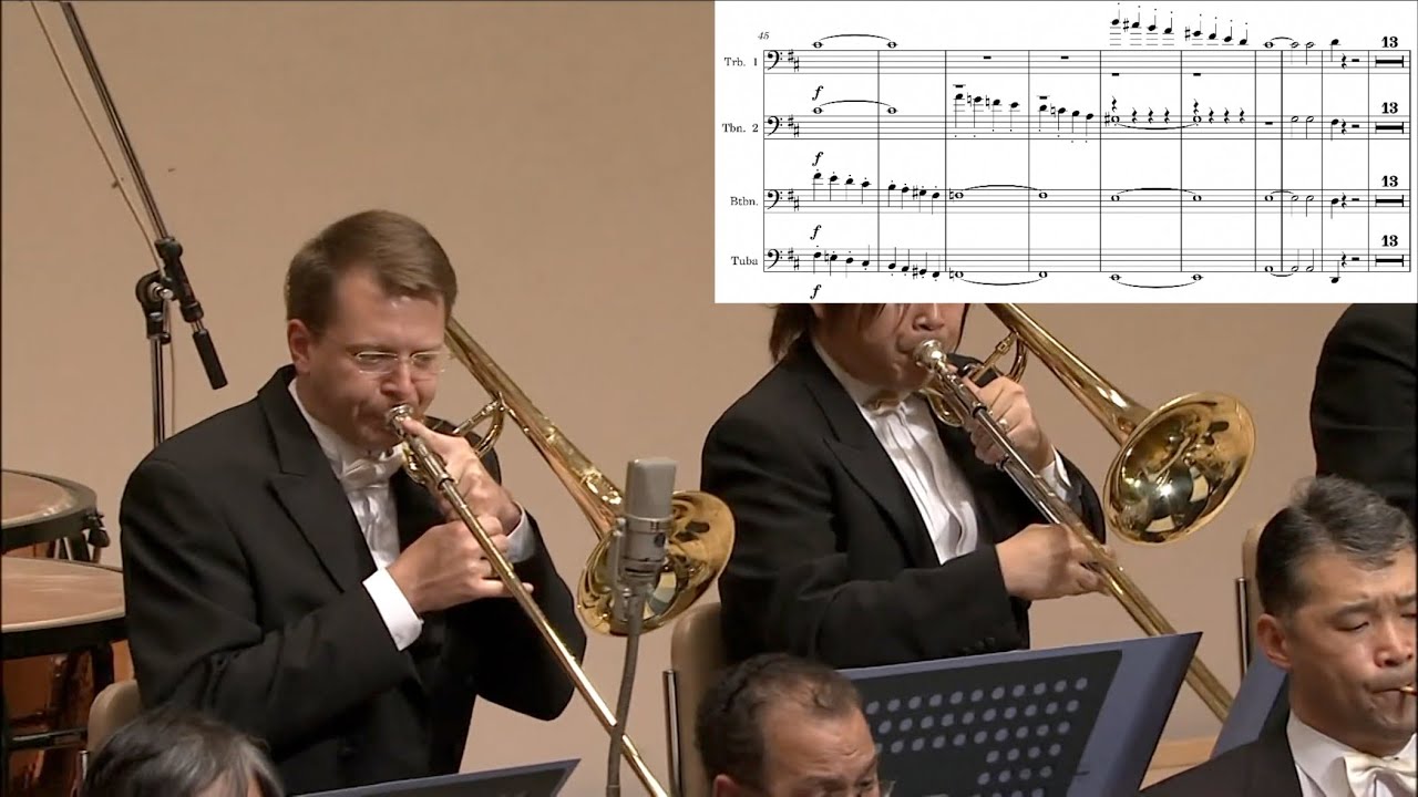 Trombone Excerpt: Brahms 2 - Sheet Music