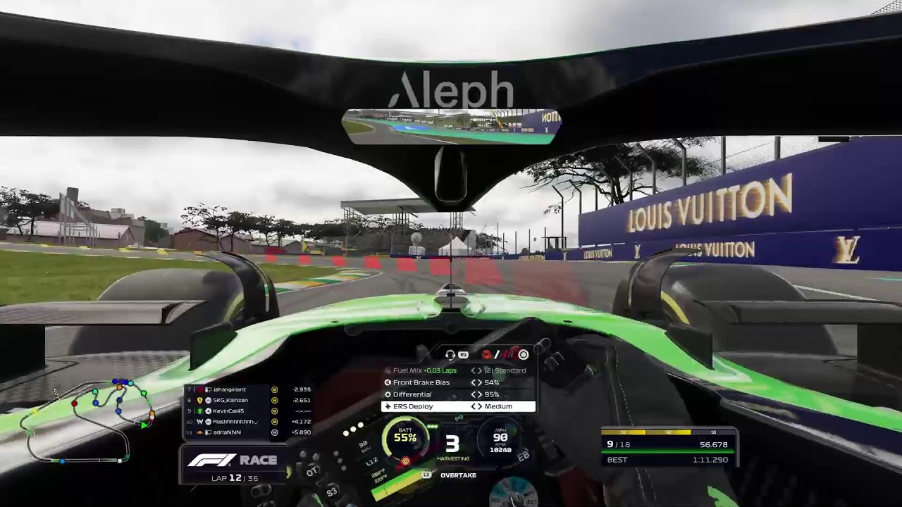 18th Place F1 25 SKG Tier 4 Brazil League Race Brazillian Grand Prix Sauber Formula 1 Racing