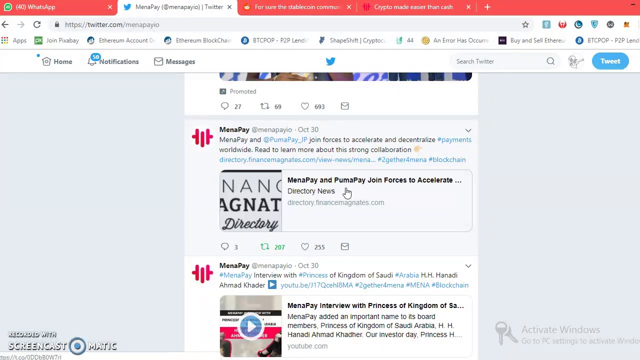 MenaPay partner with Pumapay