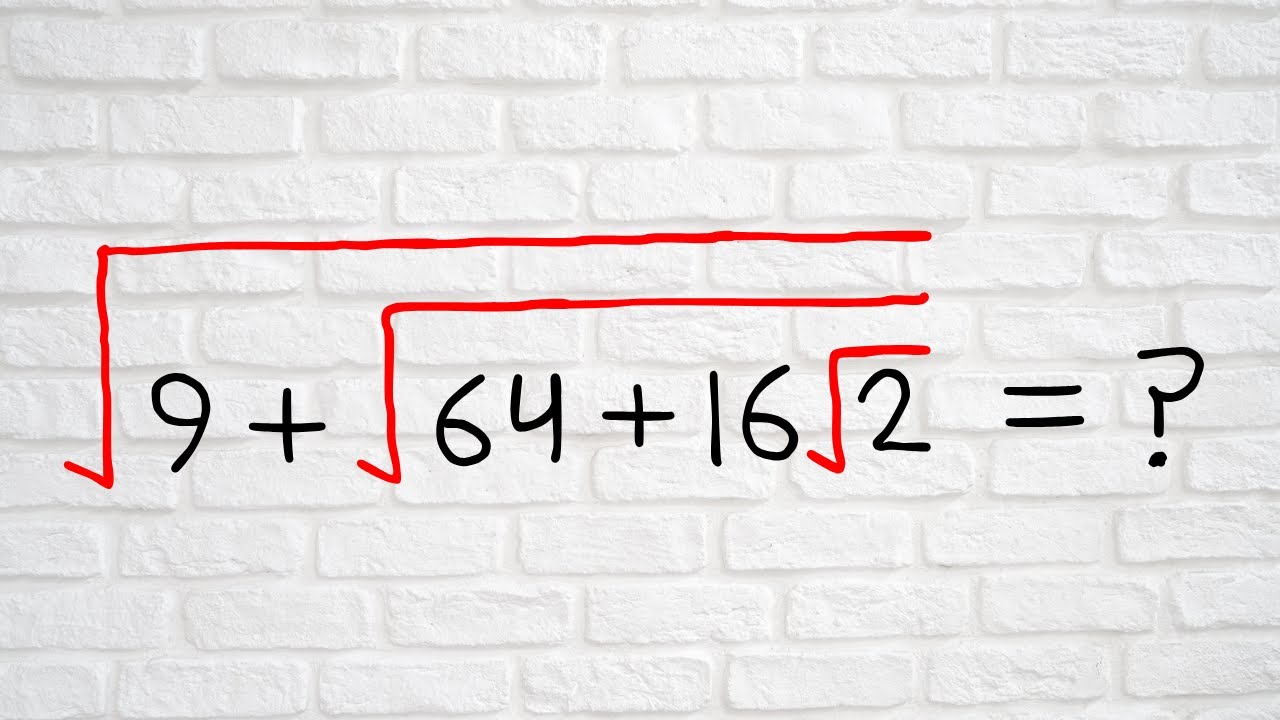 Japanese | A Nice Square Root Algebra Problem