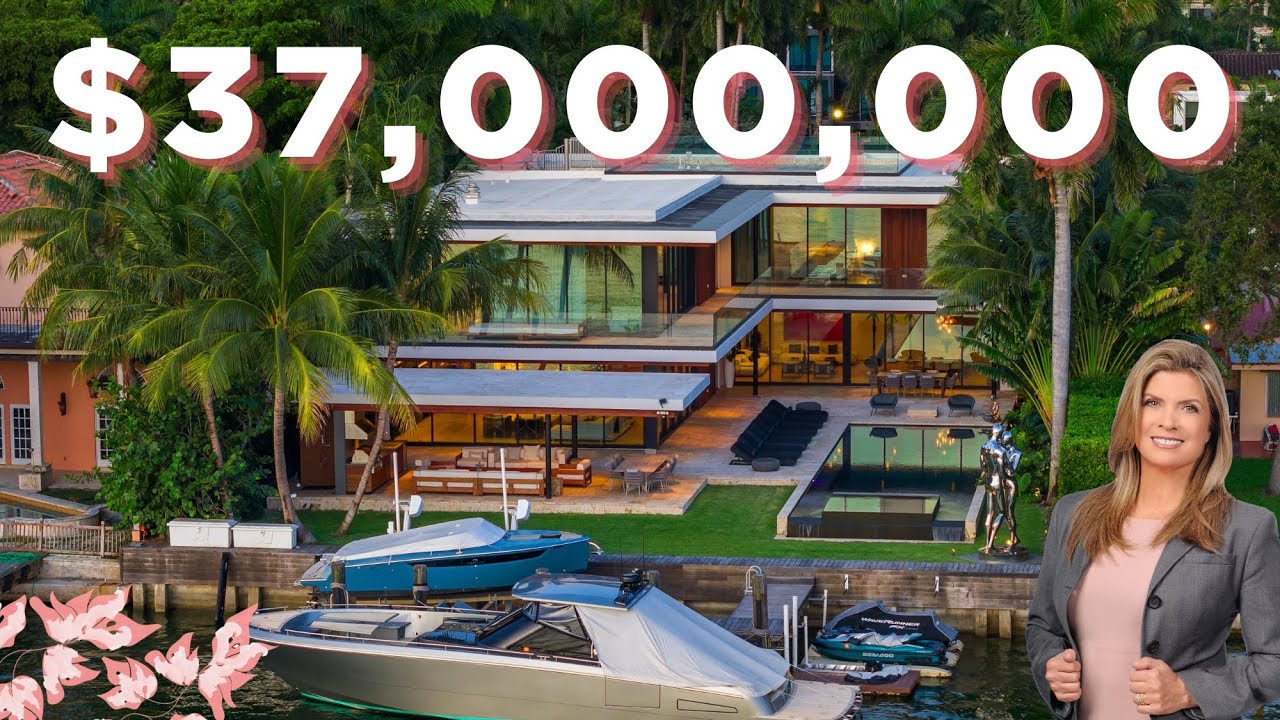 RARE VENETIAN ISLANDS TROPICAL MODERN WATERFRONT ESTATE  ~ 126 W San Marino Drive ~ $38,000,0000