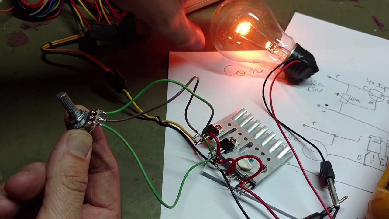 Fonte regulável de 0 a 12V e alta amperagem