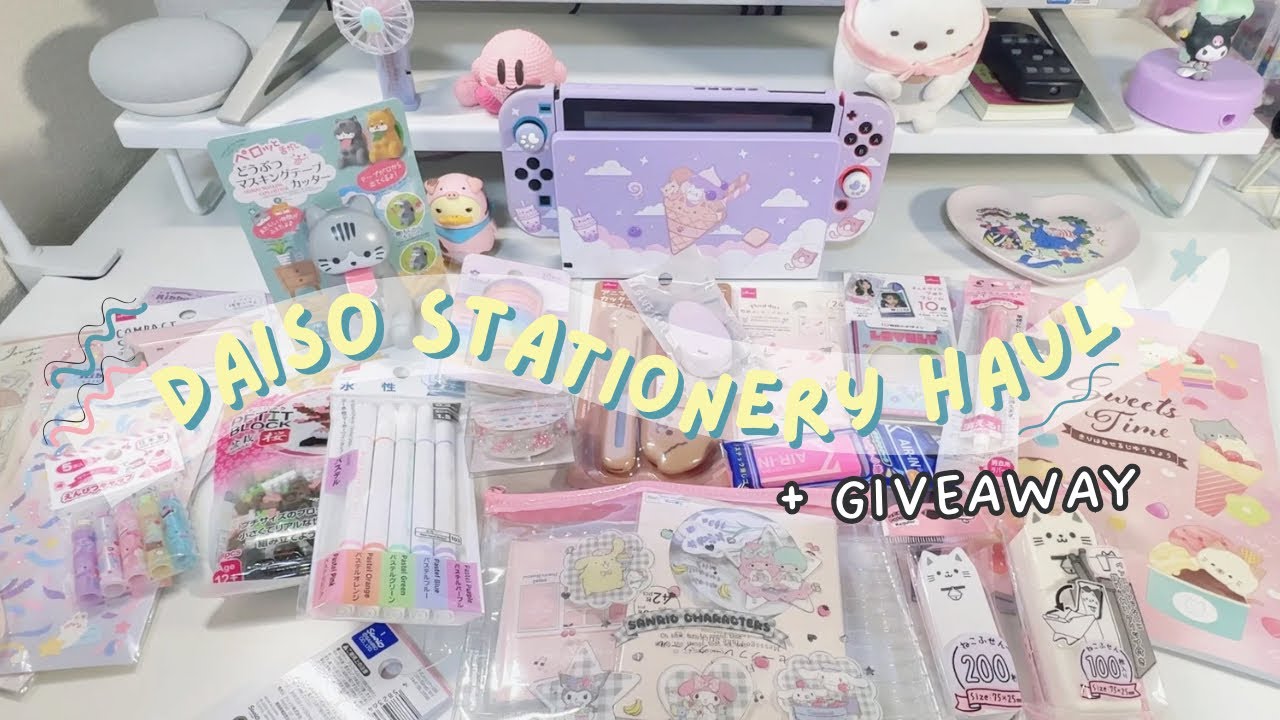 Daiso Stationery aesthetic Haul!! ✨(GIVEAWAY CLOSED)