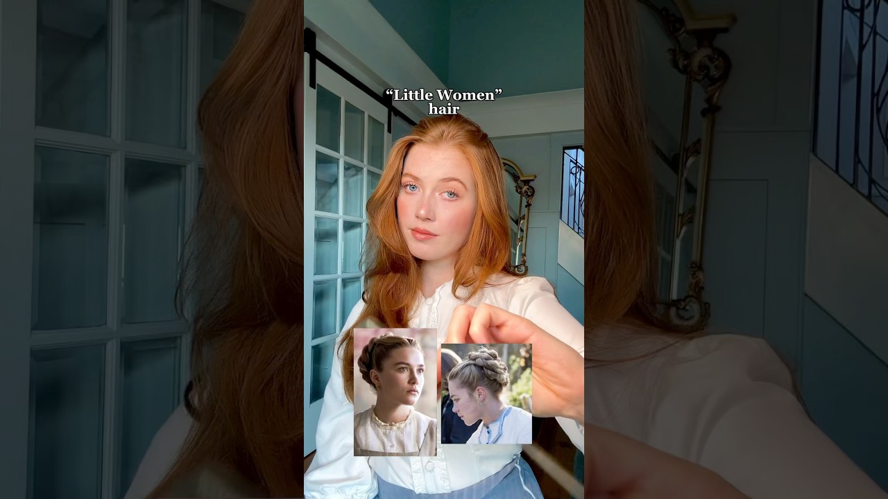 Amy March hair updo tutorial! Love Little Women hairstyles- time to rewatch the movie #hairstyle