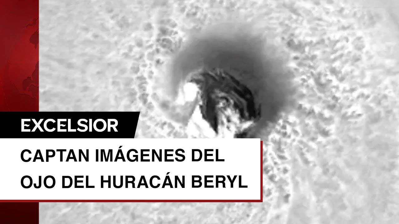 Meteorólogos captan imágenes espectaculares del ojo del huracán Beryl