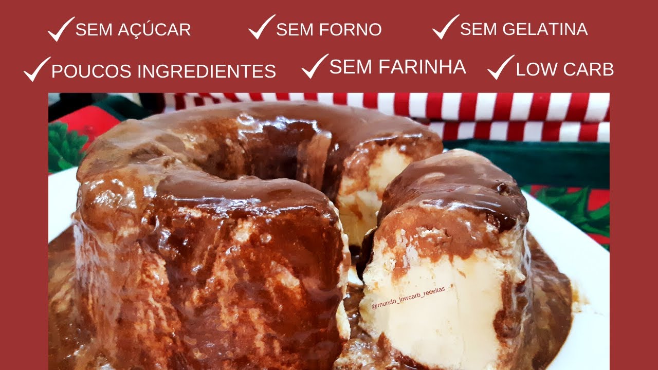 DELÍCIA SEM AÇÚCAR, Poucos Ingredientes, Sem Forno, Poucos Carboidratos, Fácil ! Low Carb