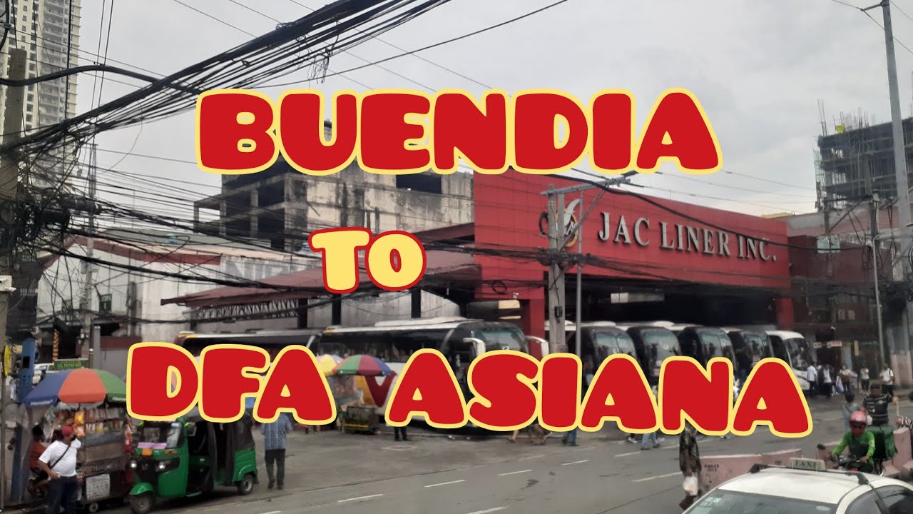 BUENDIA to DFA  - Bus ride ( ticket 15 php )