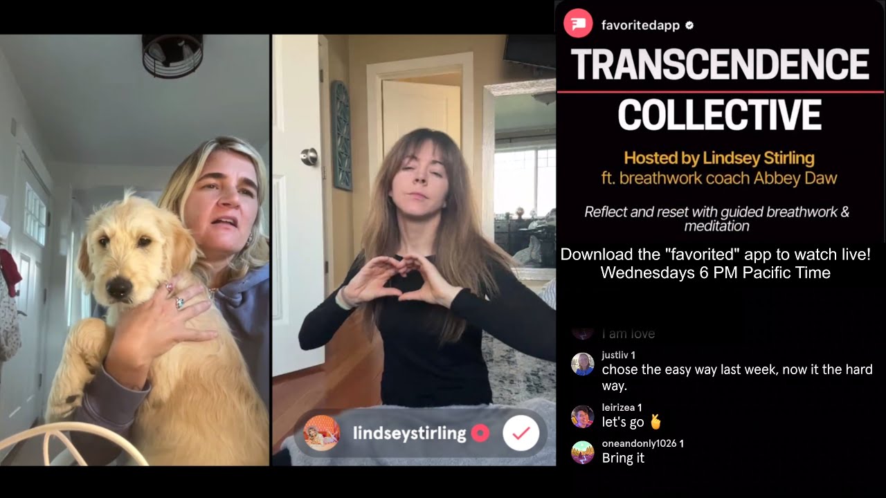 Lindsey Stirling: Transcendence Breathwork with Abbey Daw - July 30, 2025