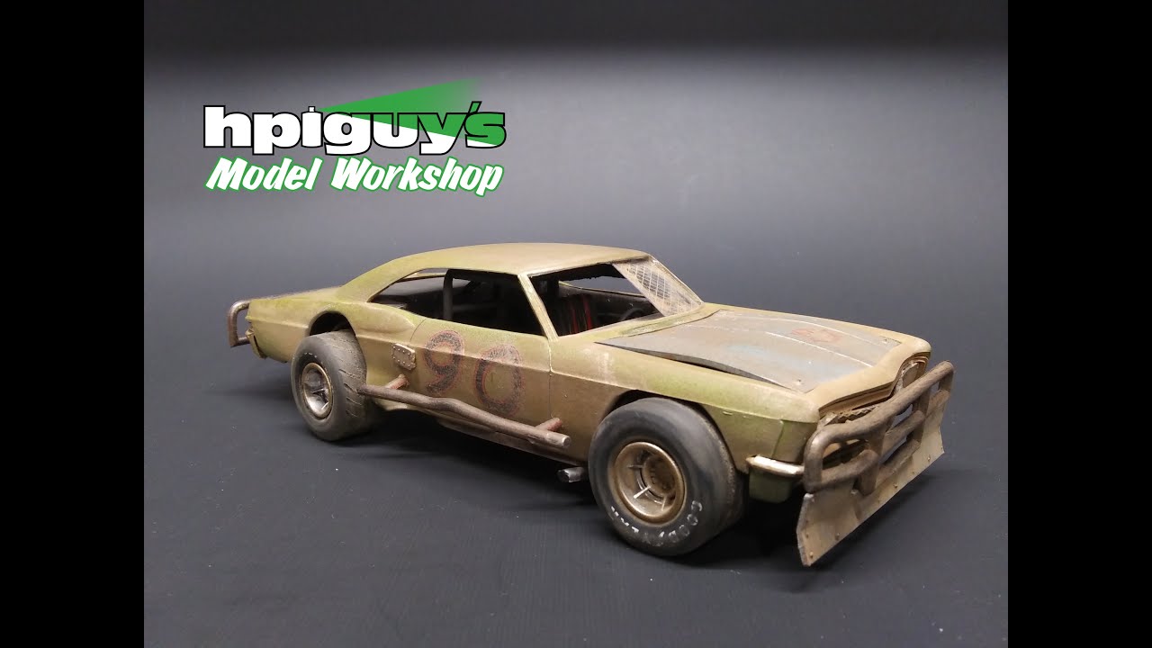 1966 Chevy Impala Modified Stock Car MAD MAX 1/25 Scale Model Kit Build Review Weathering AMT1183