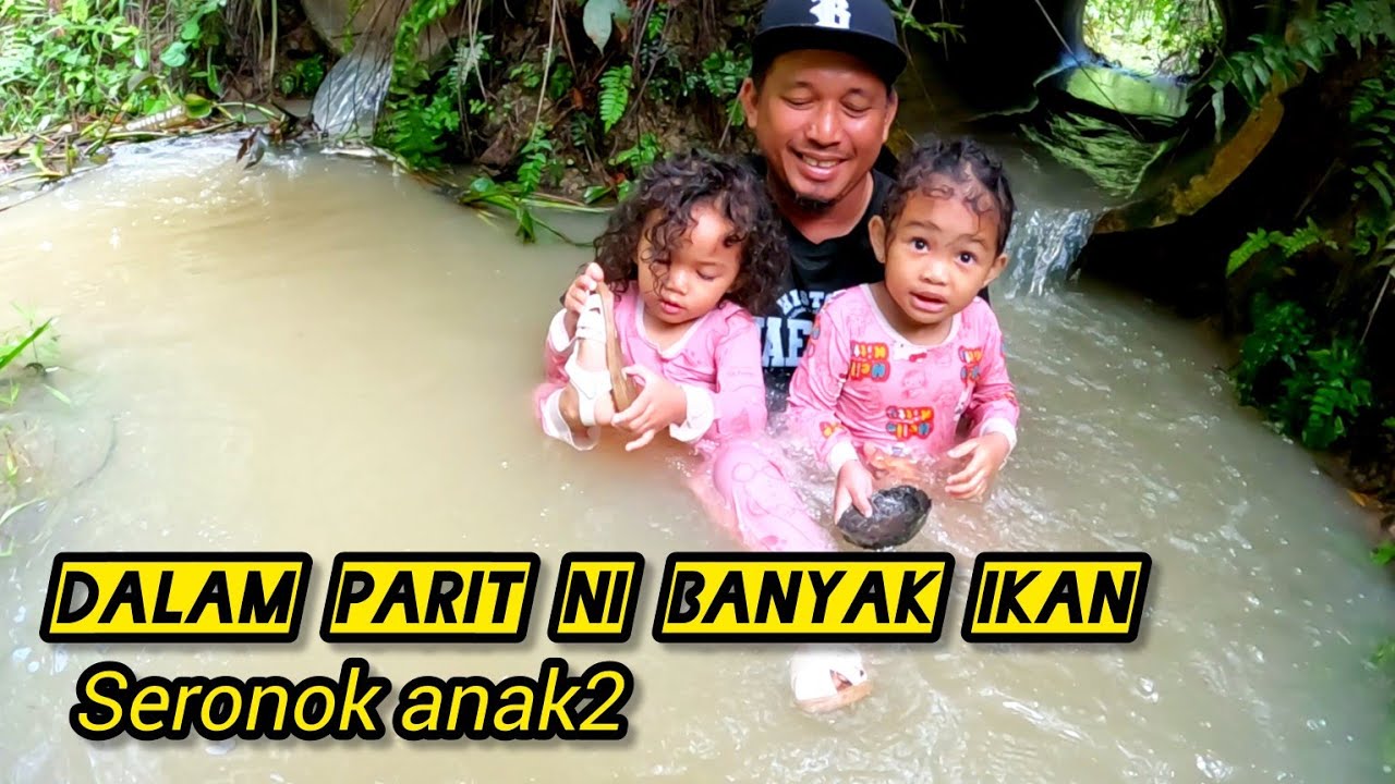Santai2 menjala Dan. Mandi Parit #gengdunia