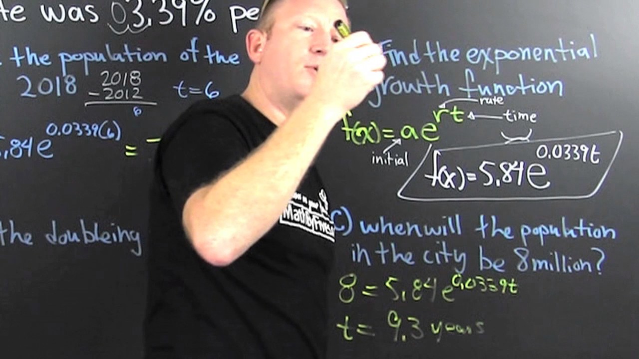 Exponential function word problem